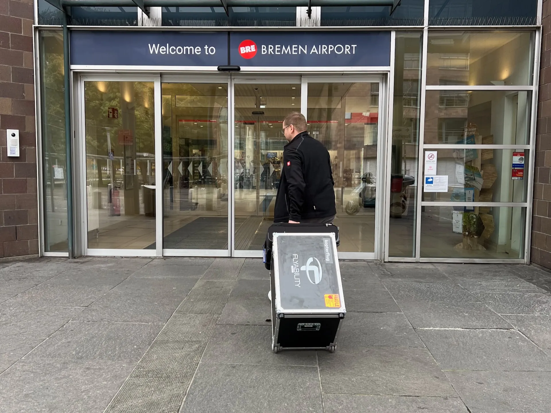 Kopterflug Inspektionsteam bei der Arbeit